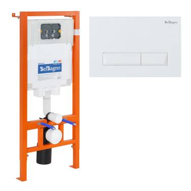 BelBagno BB002-80/BB009-MR-BIANCO с кнопкой смыва Белый