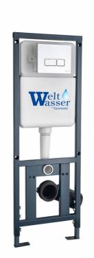 WeltWasser MARBERG 410 + SE с квадратной кнопкой цвета хром