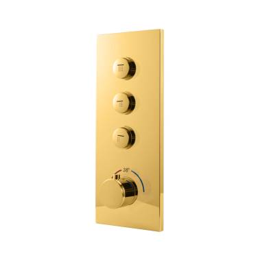 Vincea VSCV-433TBG трехфункциональный, термостатический, брашированное золото