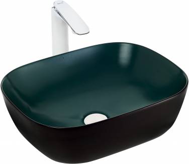 WELTWASSER ELBACH M2143 BBG 49x39,5 матовый черно-зеленый