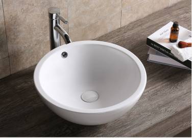 Ceruttispa CR1001 накладная, белая, круглая, с переливом 450х450х170