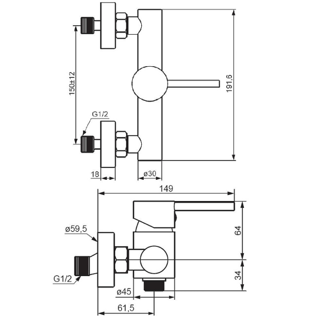 Damixa Scandinavian Pure 362000300 Черный матовый