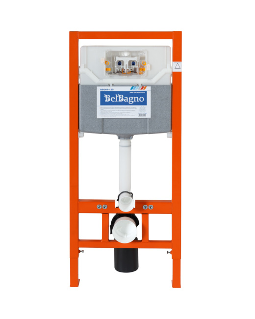 BelBagno BB001-120/BB005-PR-CHROME с кнопкой смыва Белый