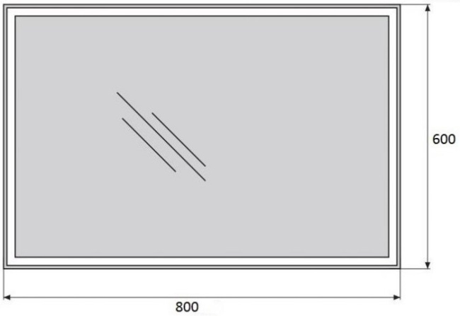 BelBagno 80x60 SPC-GRT-600-800-LED-TCH с подсветкой