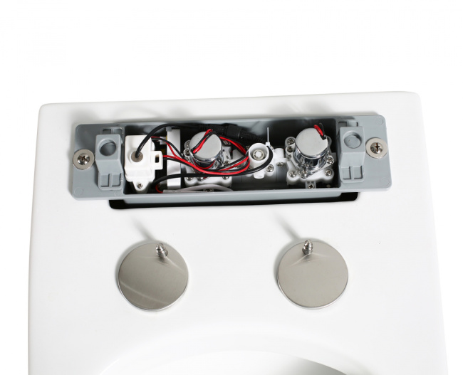 ABBER Rechteck AC1212P приставной белый с импульсным смывом