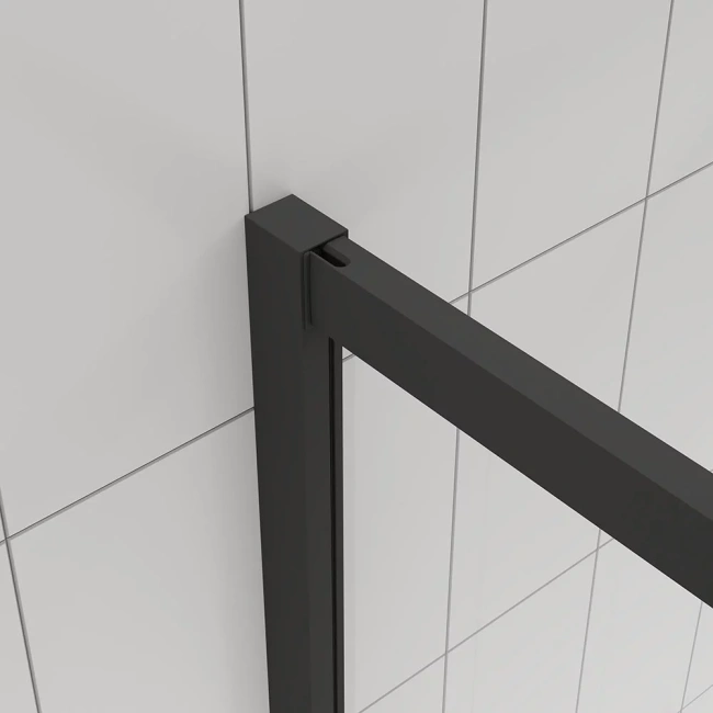 Veconi Evo 300 B, 1100х800x1950, черный матовый, тонированное матовое стекло