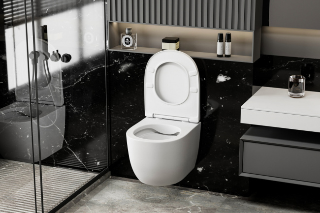 Abber Bequem AC1100MW белый матовый, безободковый