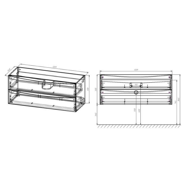 Vincea Mia 1200 Beton