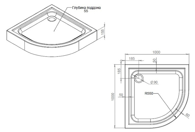 AM.PM Gem W90T-401-100W с сифоном Белый