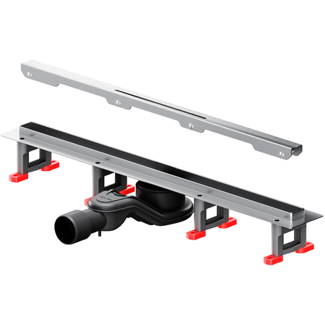 Am.Pm MasterFlow 60 W01SC-S11-060-05SB с решеткой Хром матовый Slim line