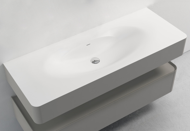 Vincea Caprise 1200 подвесная, 1 выкатной ящик soft close, светло-серый матовый