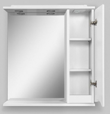 BelBagno Marino 70x75 MARINO-SPC-700/750-1A-BL-P-R правое с подсветкой