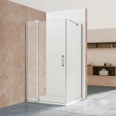 Vincea Extra VSR-1E809090CL 800/900x900, хром, стекло прозрачное без поддона