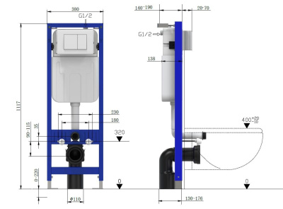 Allen Brau Pneumatic Slim 9.11102.20