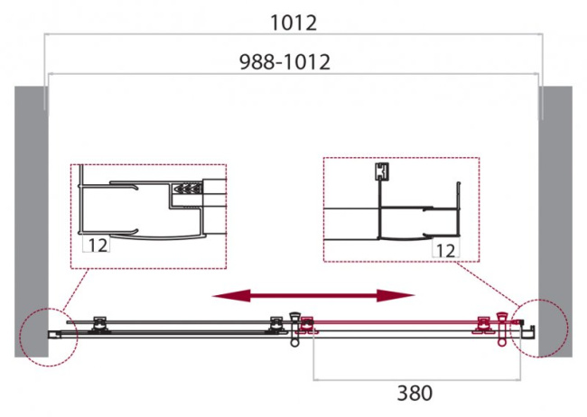 BelBagno UNO-195-BF-1-100-C-Cr