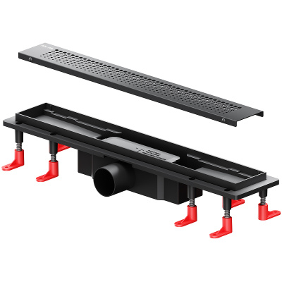 Am.Pm PrimeFlow 50 W02SC-P11-050-01BM с Черной матовой решеткой Cut Gradient