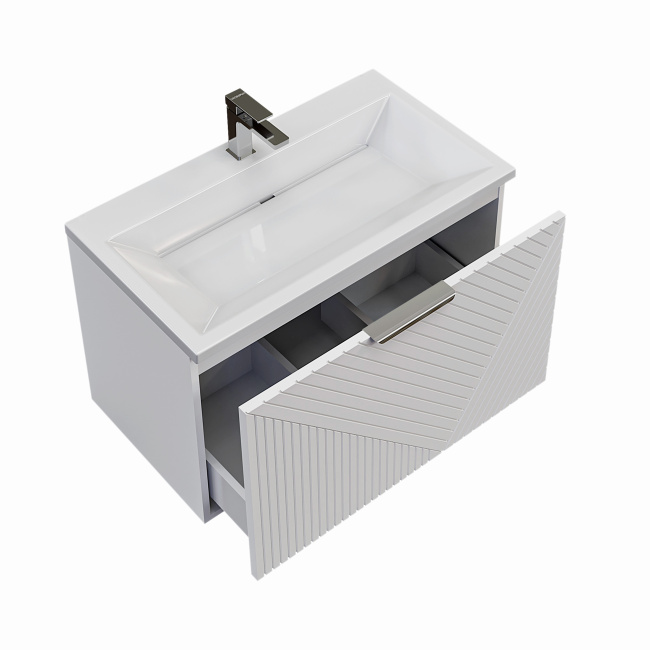 Grossman "БЛИСС-70 см" с 1 ящ. белая матовая (ум. Блисс-70 см.)