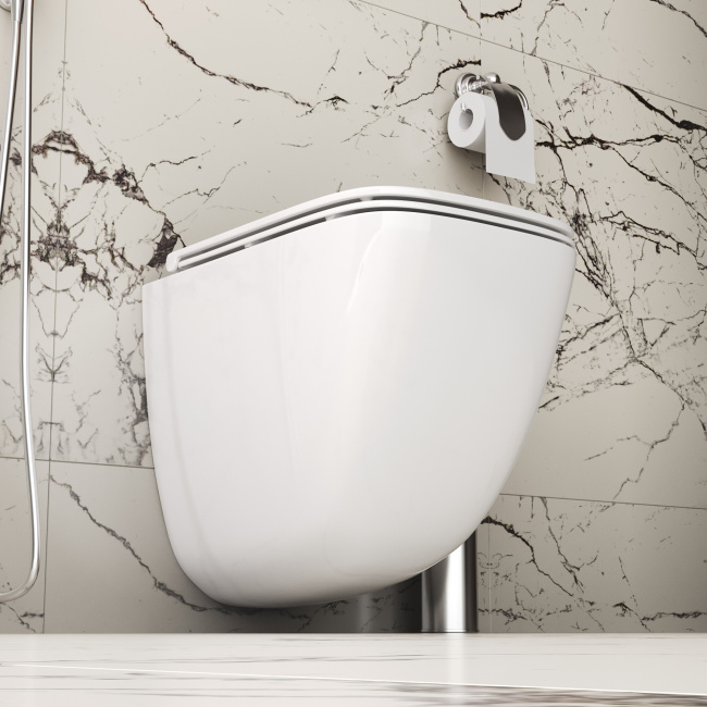 Grossman GR-4497SQC (485*345*400) подвесной, безободковый, СМЫВ ТОРНАДО БЕСШУМНЫЙ,закрытое дно,1 место