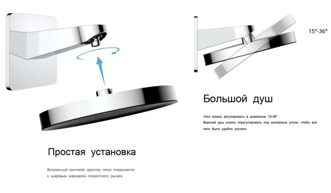 Vincea VSFW-433TI3RMB встраиваемый, термостатический, трехрежимный, черный