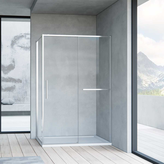 Vincea Slim Soft VSR-1SS9012CL, 1200*900, хром, стекло прозрачное