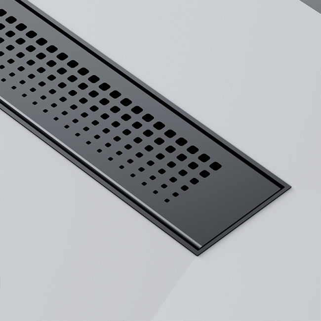 Am.Pm PrimeFlow 40 W02SC-P11-040-01BM с Черной матовой решеткой Cut Gradient