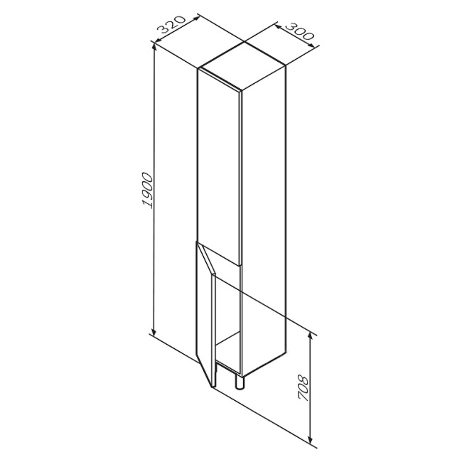 AM.PM Gem 30 L M90CSL0306WG Белый