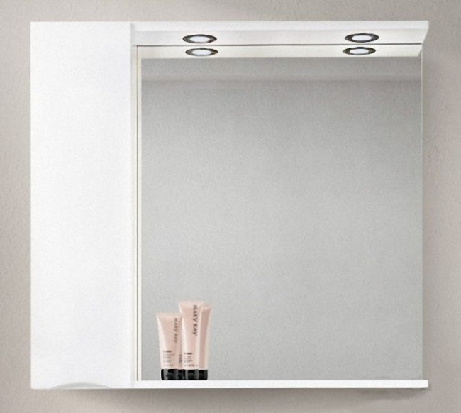 BelBagno Marino 80x75 MARINO-SPC-800/750-1A-BL-P-L левое с подсветкой