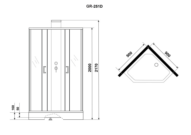 Grossman GR-251D 90x90