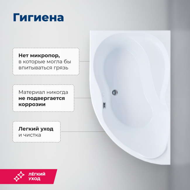 Aquanet Graciosa 150x90 L (с каркасом и фронтальной панелью)