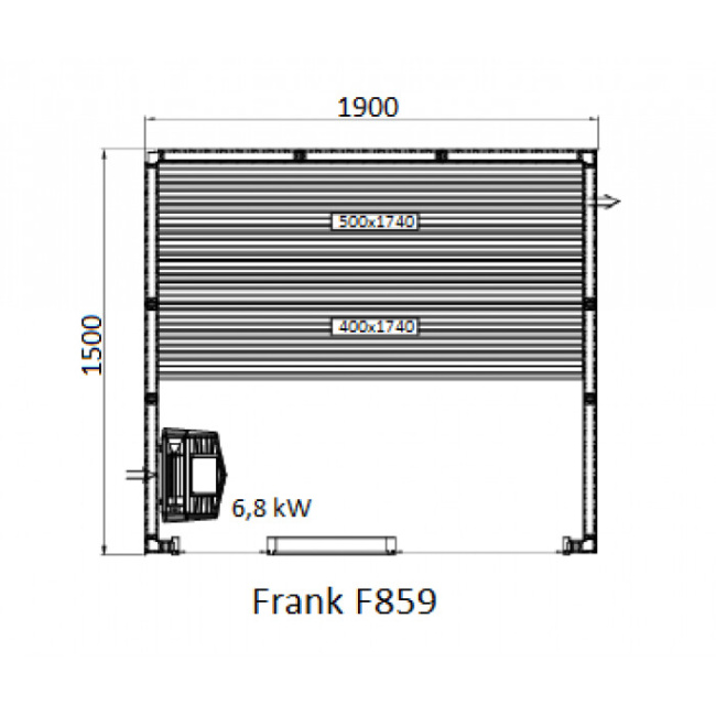 Frank F 853 (230x150x210) Кедр Экстра