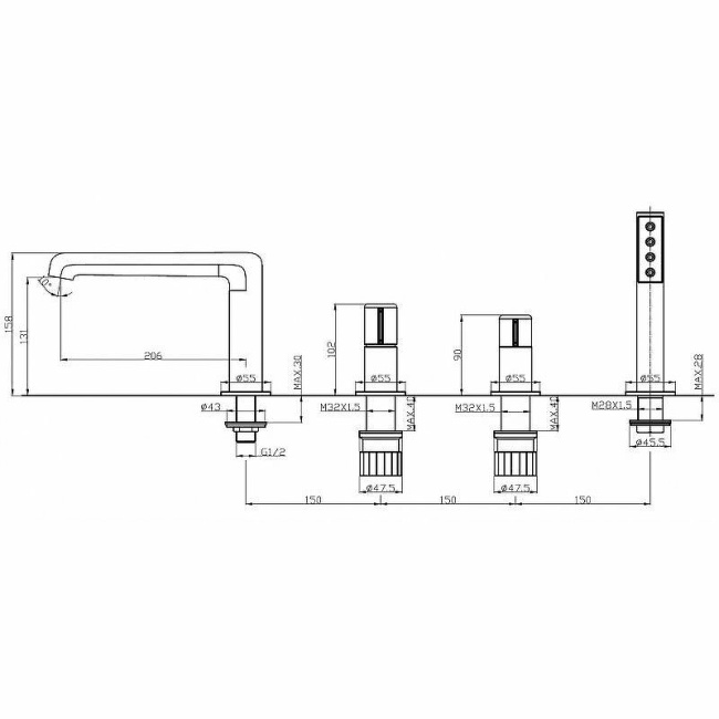 BelBagno Uno UNO-BVD4-NERO Черный матовый