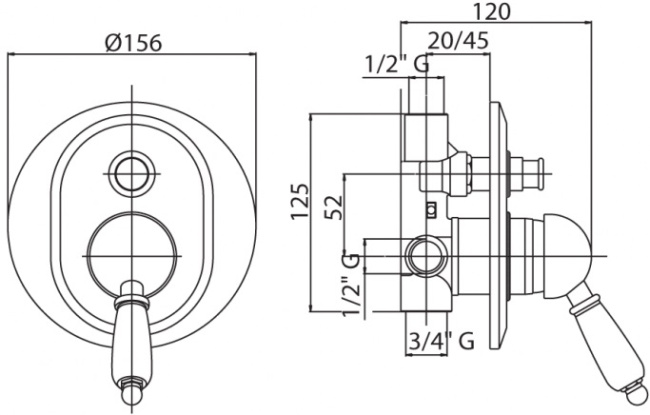 Cezares Vintage VINTAGE-VDIM-03-Sw-N с внутренней частью