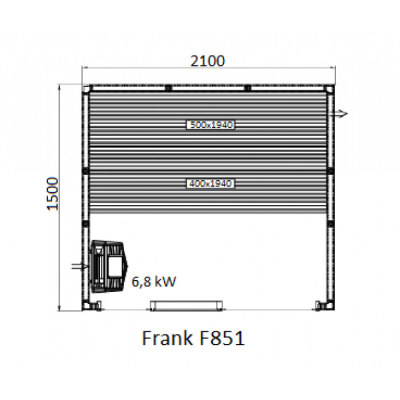 Frank F 857 (170x150x210) Кедр Экстра
