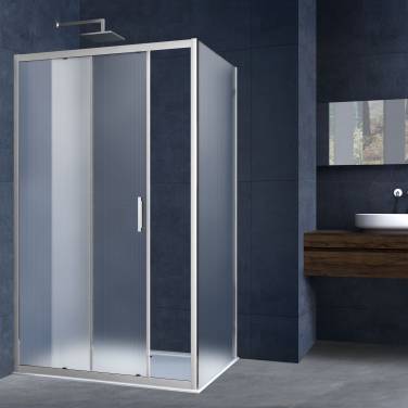 Vincea Alpha VSR-3AL9012MT, 1200x900, хром, стекло текстурное без поддона