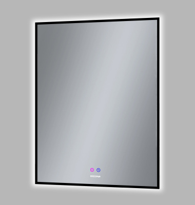 Grossman PRAGMA-норма BLACK (600*800*45) LED с сенсорным выключателем и подогревом